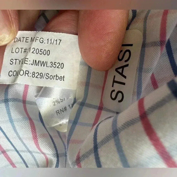 Johnnie O Men’s  Multicolor Plaid Button Down Shirt Size L - Picture 12 of 12